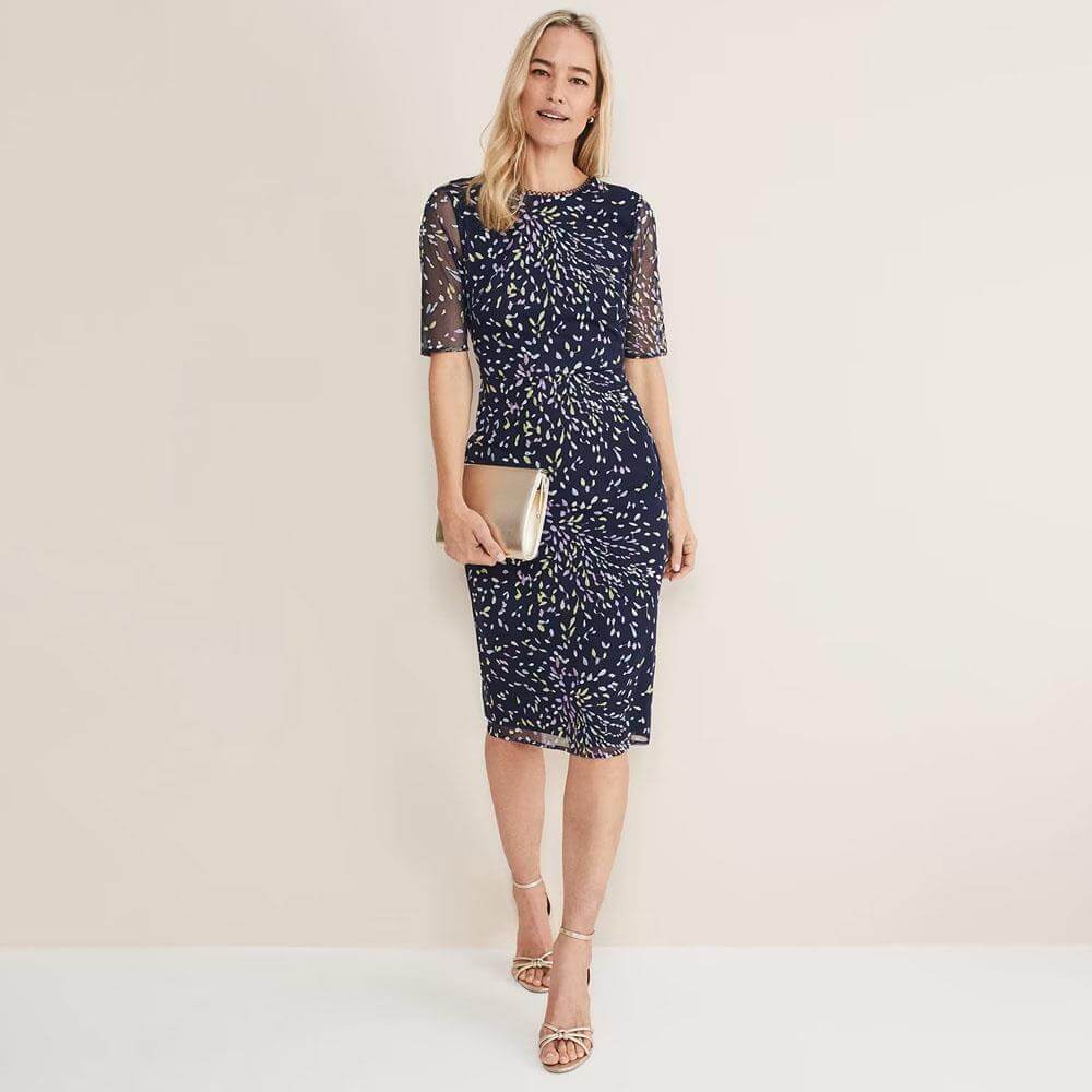 Phase eight discount ditsy embroidered dress